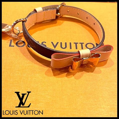 louis vuitton collar xs monogram. size|monogram collar for dogs.